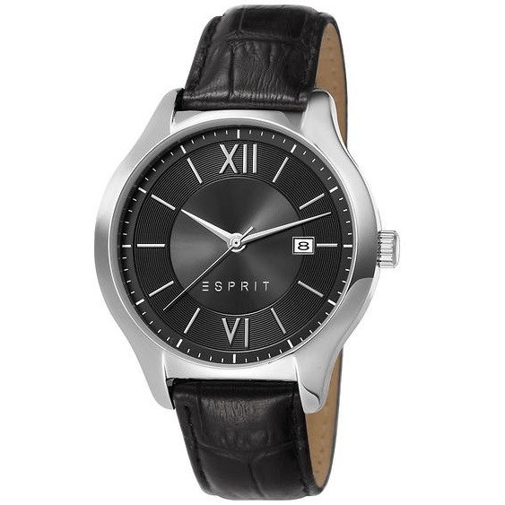 Jam Tangan Esprit ES107491001 Clyde Black Pria Original