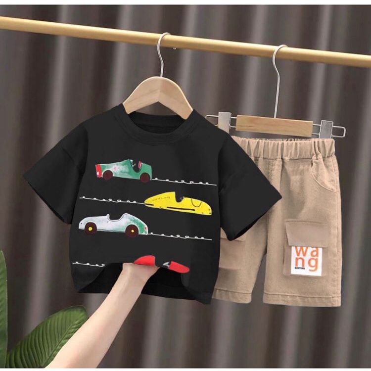 NEW SETELAN BAJU BAYI ANAK MOTIF CAR MOBIL BALAP USIA 6 BULAN-5 TAHUN BAHAN KATUN LEMBUT NYAMAN DIPAKAI TERBARU TERMURAH/ SETELAN BAJU BAYI ANAK LAKI-LAKI/ SETELAN BAJU BAYI ANAK PEREMPUAN/ SETELAN BAJU BAYI ANAK COWOK/ SETELAN BAJU BAYI ANAK CEWEK