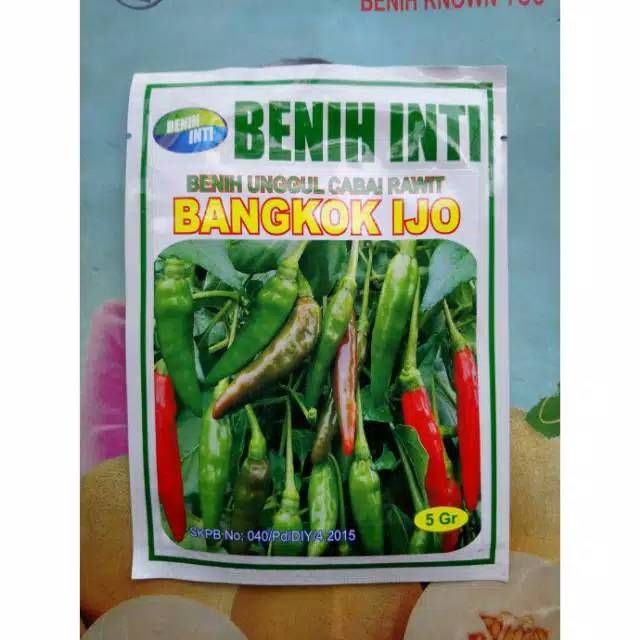 Benih Biji Bibit Cabe Rawit Hijau Unggul BANGKOK IJO 5 gram