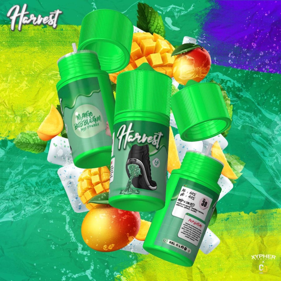 HARVEST AUTHENTIC PODS FRIENDLY LIQUID BUBBLEGUM SERIES 30ML 14MG