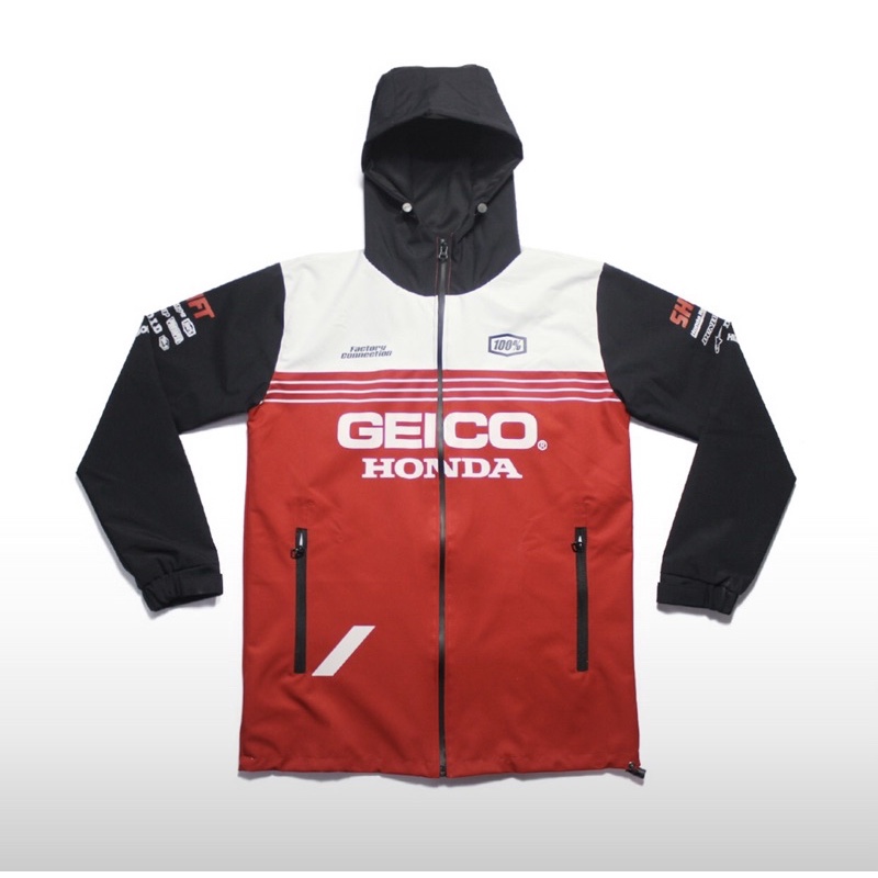 JAKET RACING PARASUT MX MOTOCROSS WATERPROOF HONDA GEICO