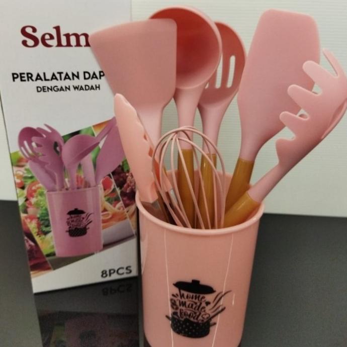 <<<<<] peralatan dapur selma kiara pink alat masak alat dapur set spatula