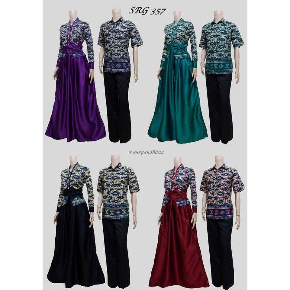 GROSIR SOLO - Batik Couple  Gamis SRG 357