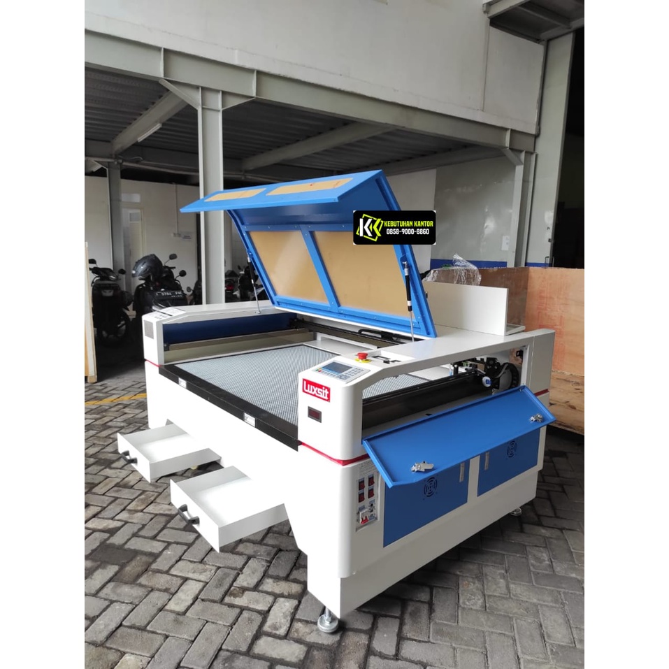 Mesin Laser Cutting 100x90 Grafir Laser Akrilik Kayu Kulit Granit