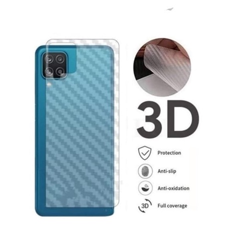 PROMO Garskin Carbon SAMSUNG A22 4G Back Screen Protector Transparant Skin