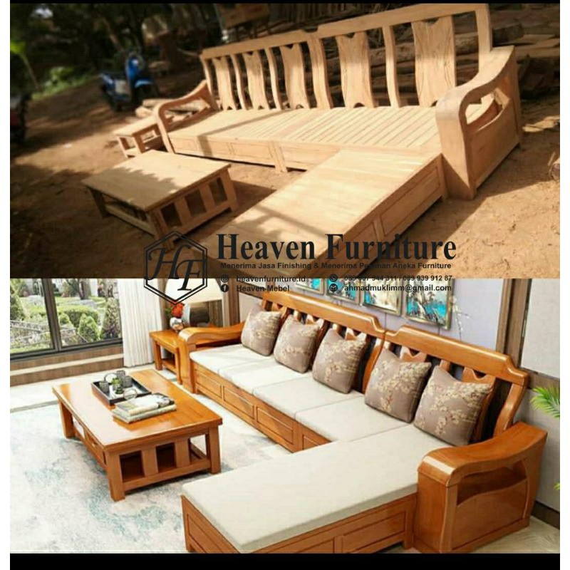 Kursi minimalis sudut jati, kursi minimalis sudut jepara