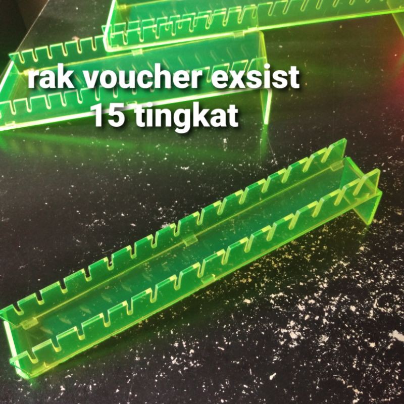 rak voucher exsist akrilik 15 tingkat