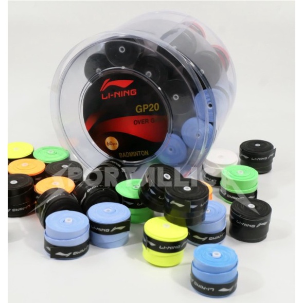 GRIP BULAT BADMINTON LINING/ PEGANGAN RAKET LINING GP20 ORIGINAL (GROSIR MURAH)