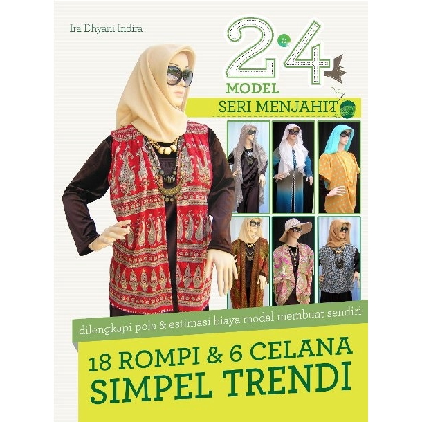 Buku 24 Model Seri Menjahit 18 rompi dan 6 Celana