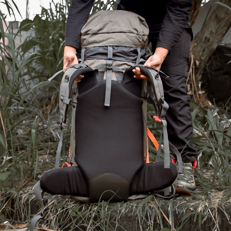 Promo Tas Gunung Carrier - Tas Keril 65L Free Rain Cover - Ransel Outdoor Hiking Camping