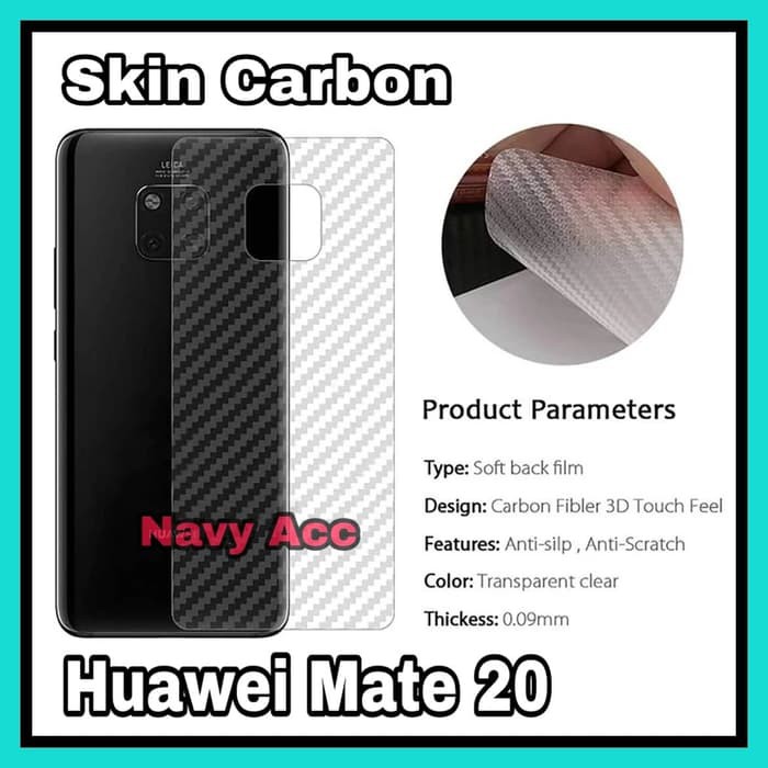 NA - Stiker Skin Carbon Huawei Mate 20 - Garskin Carbon Huawei Mate 20