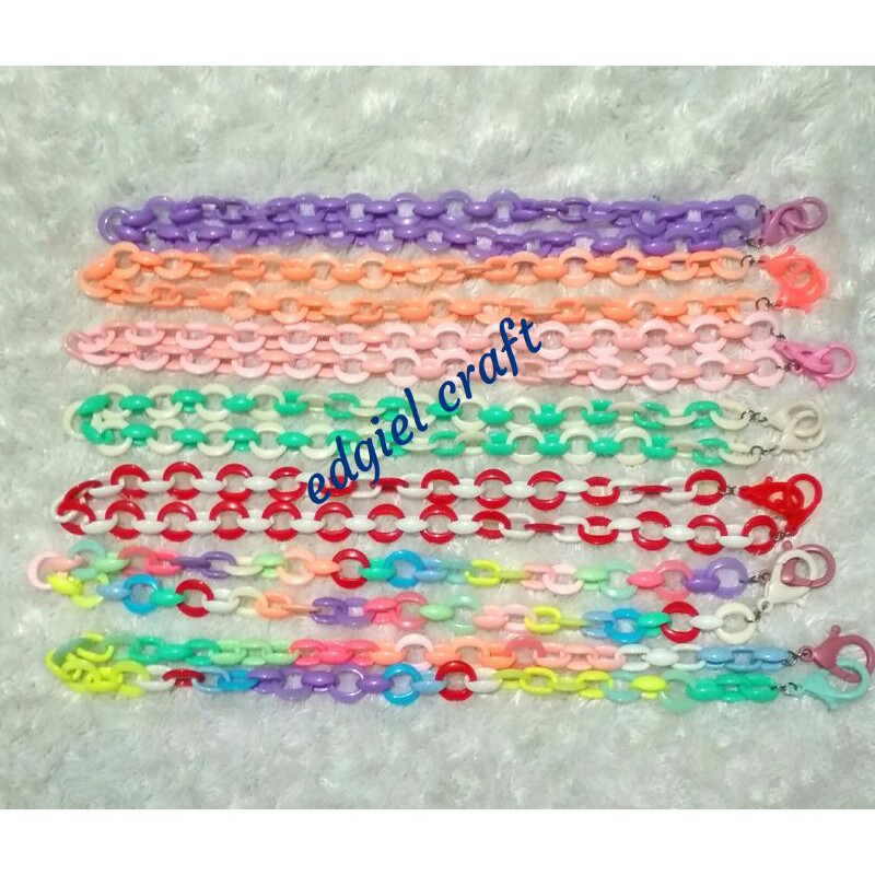 strap masker rantai plastik/kalung masker rantai plastik/lanyard masker/kalung masker kekinian