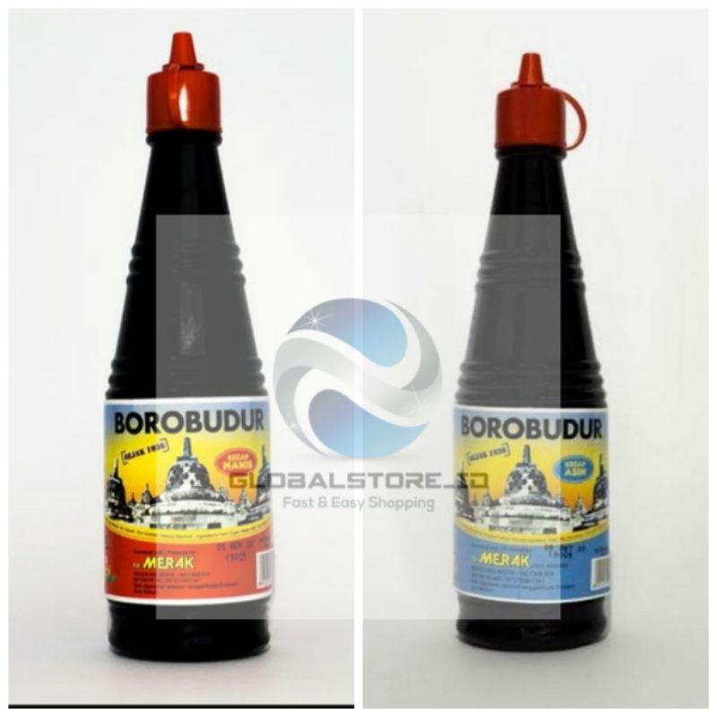 

Kecap manis / asin merak borobudur 275 ml /140ml