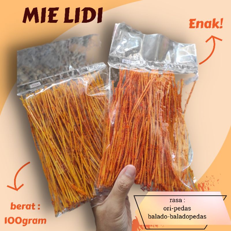 

MIE LIDI 100gram / LIDI LIDIAN / MIE LIDI PEDAS