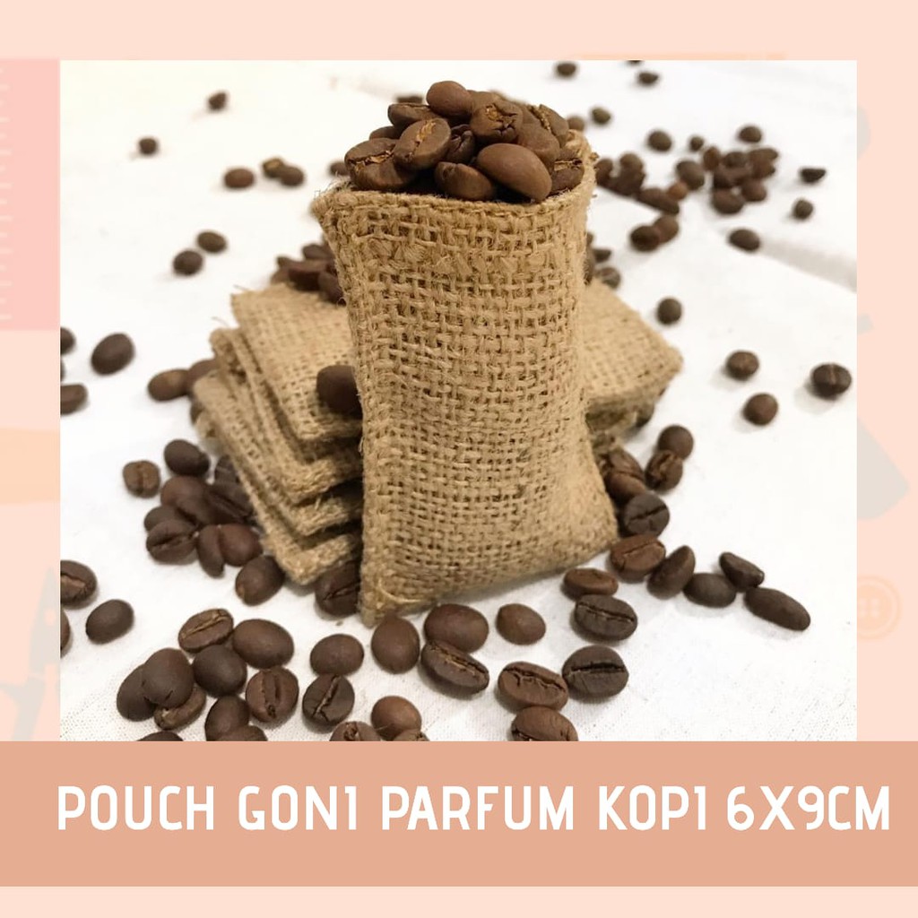 KANTONG PARFUM GONI 6x9 CM - KARUNG GONI WADAH KOPI PARFUM MOBIL - BUNGKUS GONI MURAH - PACKAGING