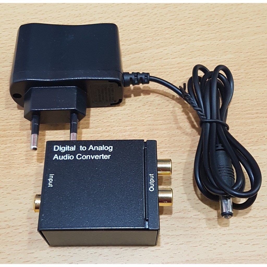 Konverter Audio Digital to Analog Coaxial Optical to Analog AV RCA