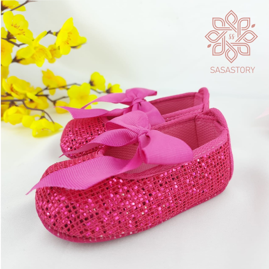 SEPATU PREWALKER BABY BAYI BROKAT ANAK PEREMPUAN 0-12 BULAN FP10