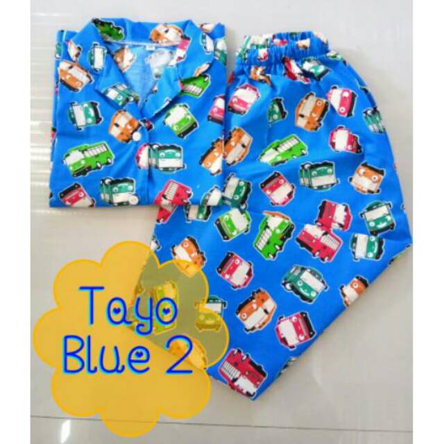 Tayo /Piyama katun / Piyama anak / Piyama dewasa couple