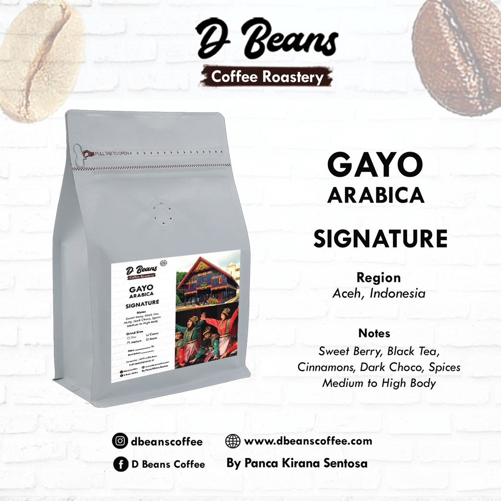 

Kopi Arabika Gayo Signature Roasted D BEANS