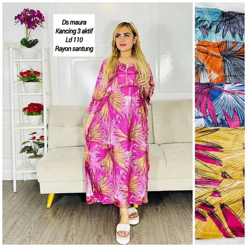 HOMY DRESS GAMIS MOTIF /GAMIS RAYON