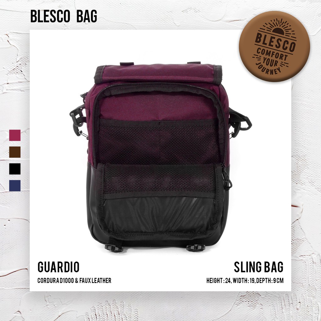 Tas Selempang Wanita Premium - Blesco Guardio Marun