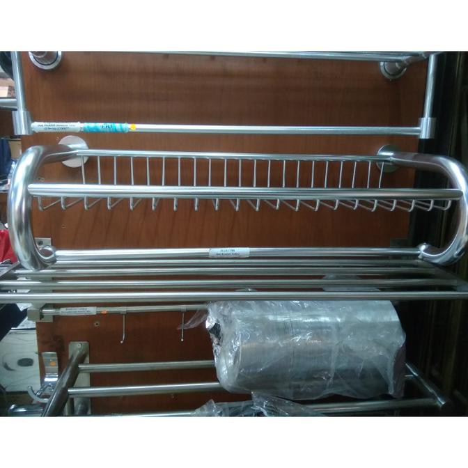 Rak Piring Gantung Aluminium Mommybusana