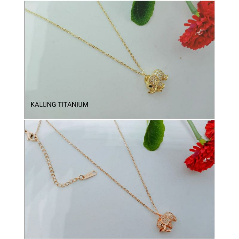 Fourfashion Kalung Titanium Elephant