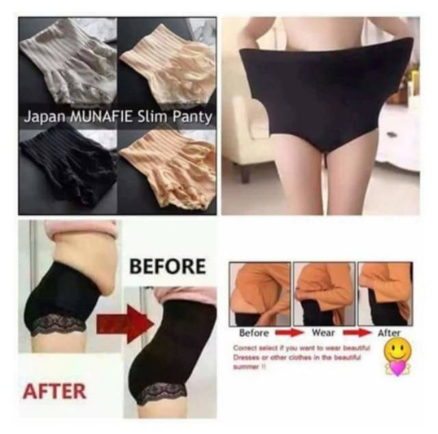 Munafie Celana Korset Slimming Pant Celana Dalam Pengecil perut