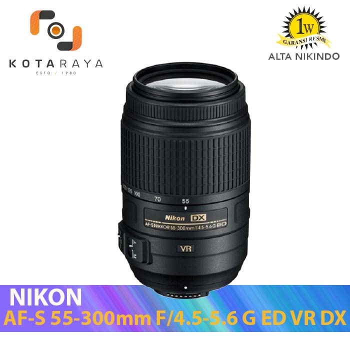 Jual Nikon Lens AF-S 55-300mm F/4.5-5.6G ED VR DX NIKKOR GARANSI RESMI  Indonesia|Shopee Indonesia