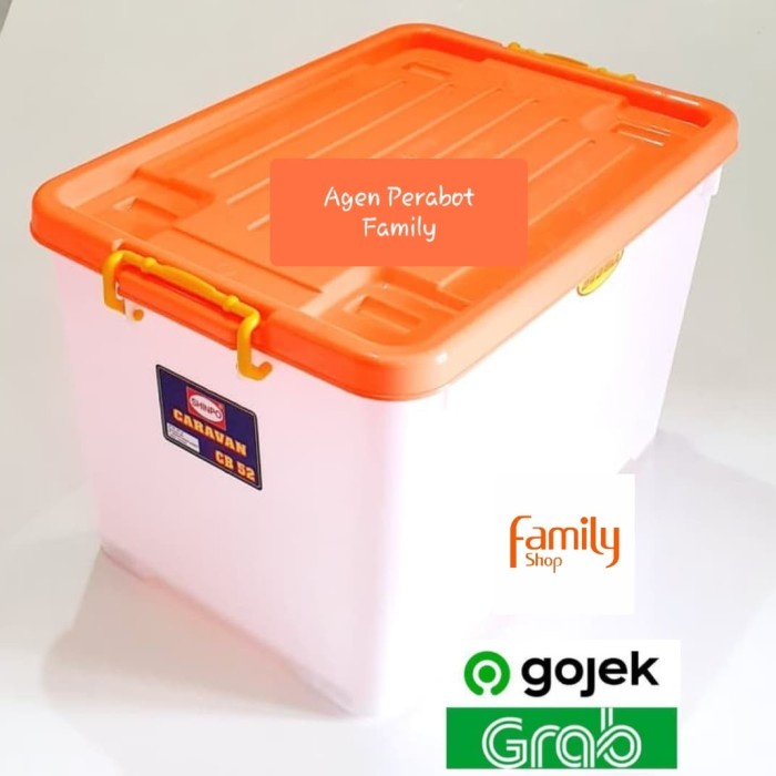 

[READY-MURAH] GOJEK GRAB! Container Box Caravan CB 52 Shinpo 142 52 Liter Multi Box