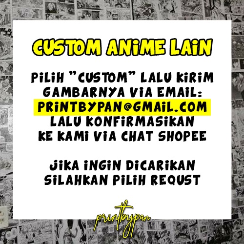 (16 LEMBAR) Poster Dinding Anime Manga Wall Decor Panel - Sticker Hiasan Dinding Wallpaper Kamar - Black Clover Jujutsu Kaisen Tokyo Revengers One Piece Black Clover Naruto Boruto Demon Slayer Kimetsu no Yaiba Attack on Titan Shingeki no Kyojin Haikyuu-3