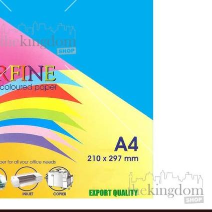 

⅍ Paperfine Kertas HVS Warna A4 Turquoise Biru Tua Isi / 100 Lembar ►