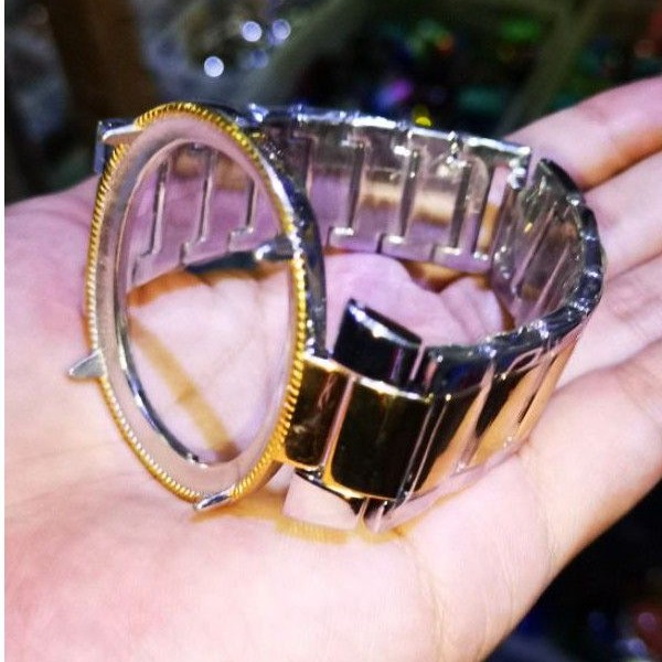 Ring Emban Alpaka Motif Jam Tangan Elegant HQ