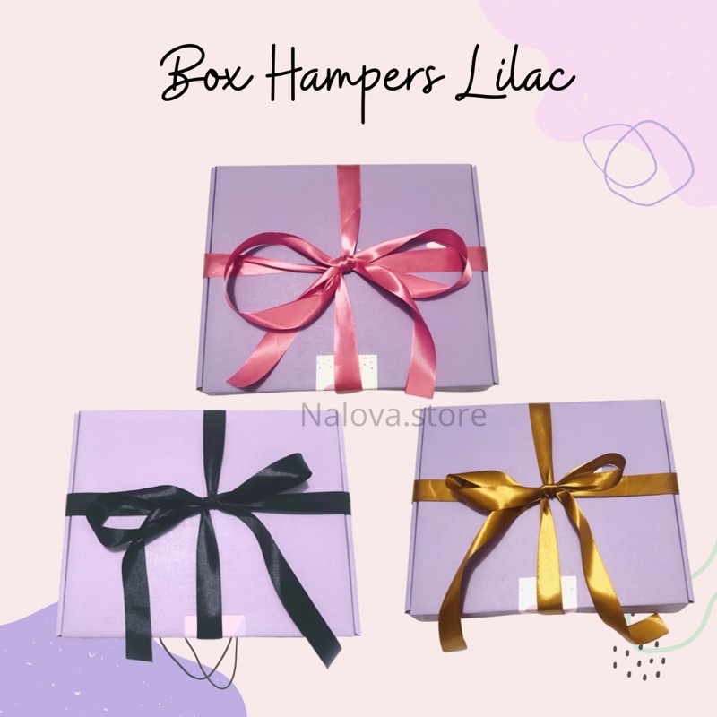 

(LILAC) Box Hampers/ Box Hadiah/ Kotak Hadiah/ Box Lebaran/ Box Gift/ Box Natal