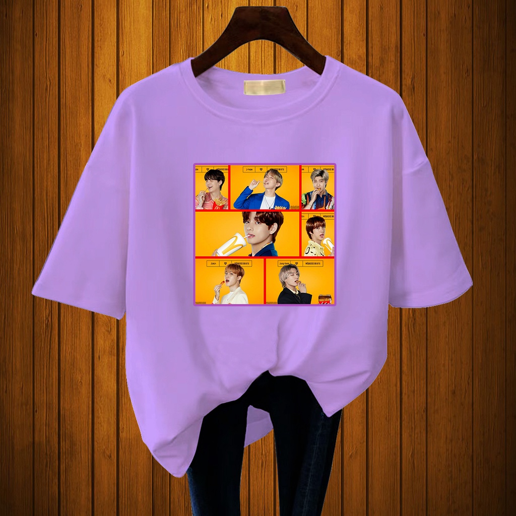 CALVIERO SHOP - BAJU KAOS ATASAN WANITA PRINT POSTCARD BTSHYPE