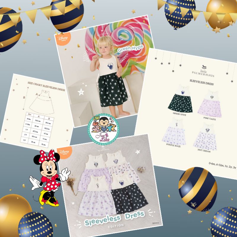 LITTLE PALMERHAUS Sleeveless Dress / Dress Bayi & Anak