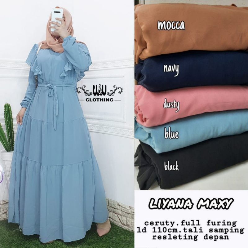 GAMIS LIYANA MAXY FULL WARNA