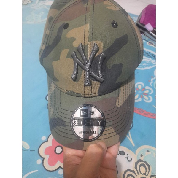 topi loreng New Era mlb NY