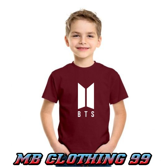 kaos anak / baju anak laki laki original baju keren LOGO BTS - MB CLOTHING