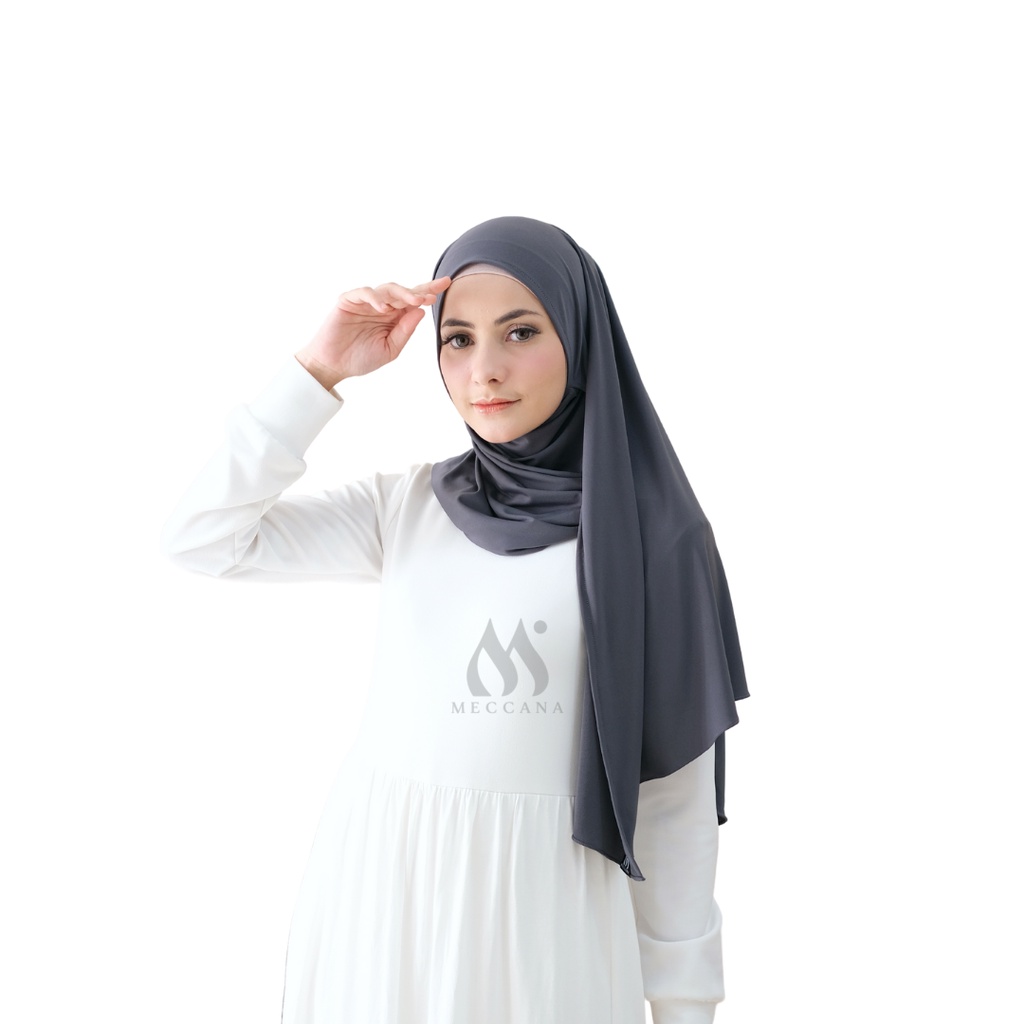 Marwa Instan - Pashmina Instan Jersey-Dark Grey