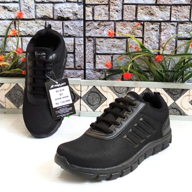 SEPATU SEKOLAH HITAM TALI PRO ATT FCM / PC 35-38 100% ORIGINAL