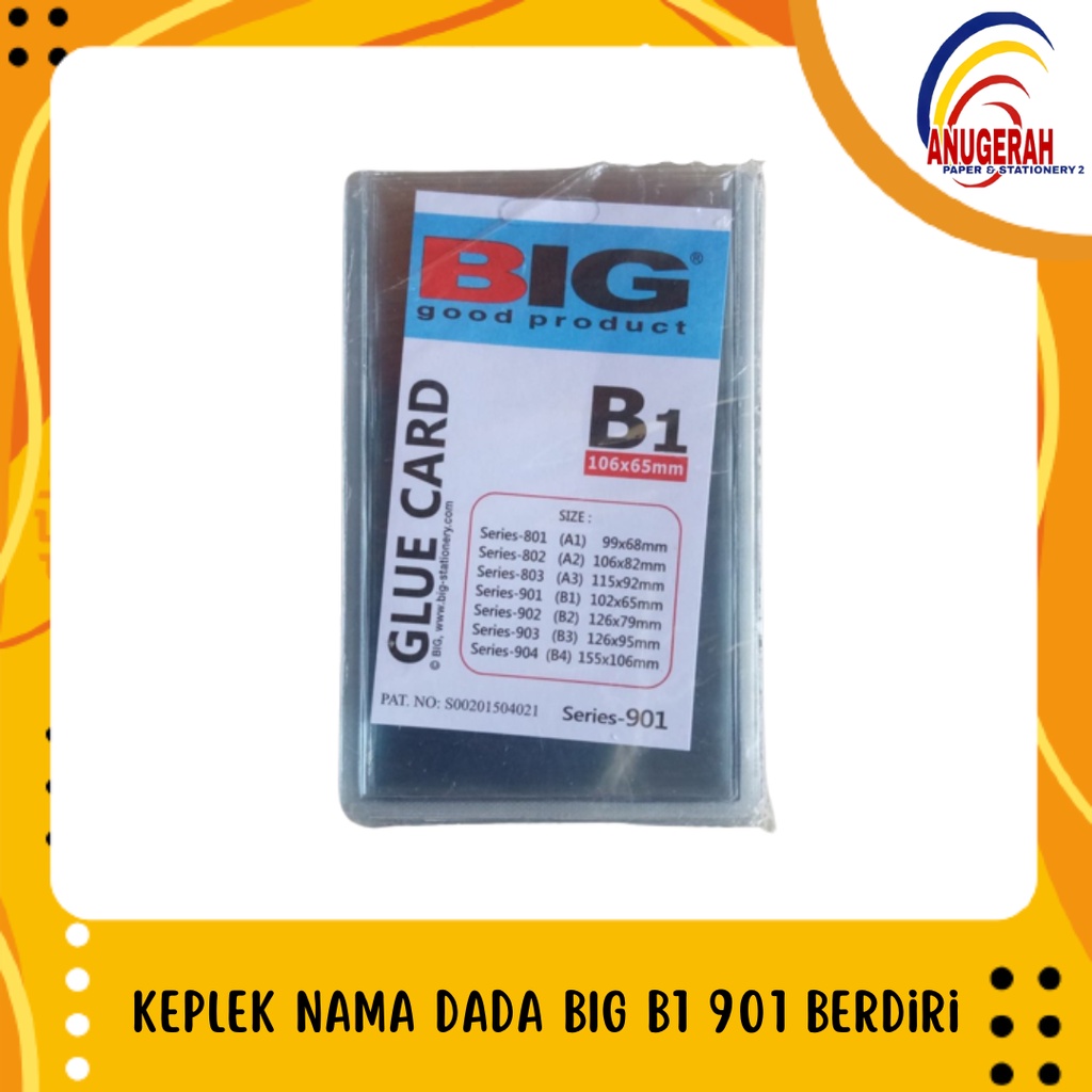 

KEPLEK NAMA DADA BIG B1 901 BERDIRI (PCS)