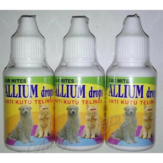 ALLIUM DROP 30 ml - Obat Tetes Anti Kutu Telinga Kucing &amp; Anjing