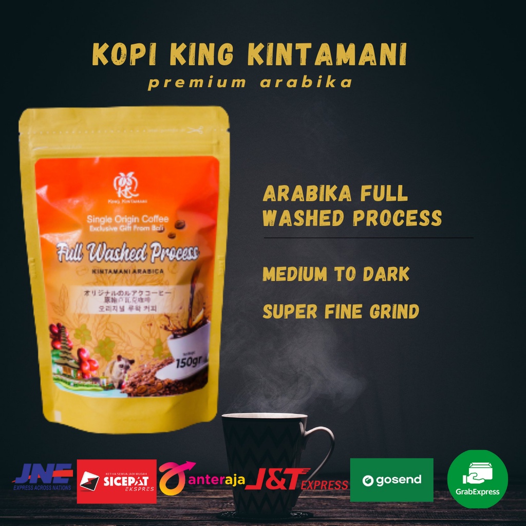 

Kopi Arabika Kintamani Full Wash Process-bubuk halus-150 gram