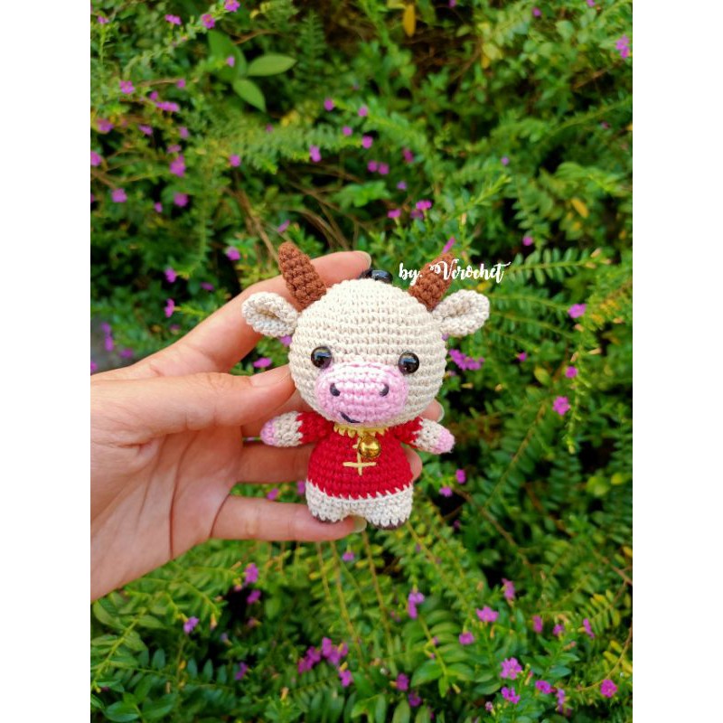 boneka rajut sapi
