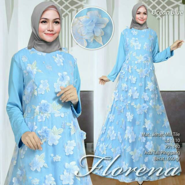 Florena Maxi flower bunga timbul