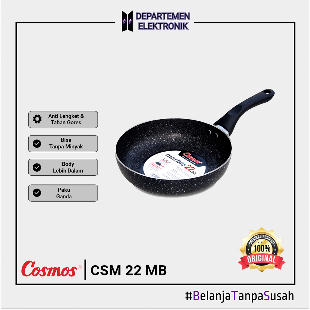 Cosmos Frying Pan / Penggorengan CFP 22 MB MURAH BANGET / GARANSI RESMI