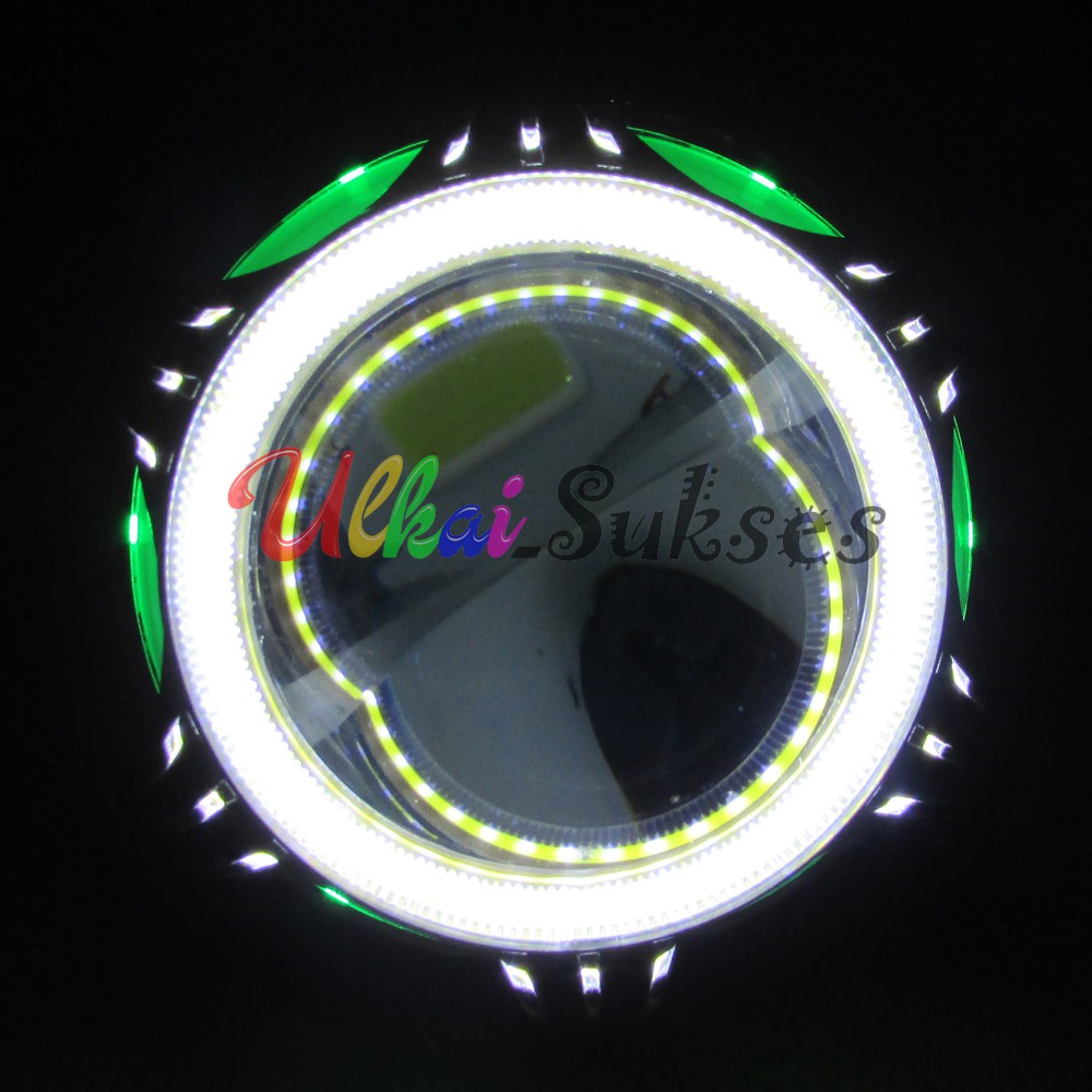 Lampu Tembak Motor Lampu Sorot Fokus LED Variasi Aksesoris Lampu Projie Hilow M01A 3.5Inch Bulat Murah Laris Lampu LED Motor Universal Murah Terlaris