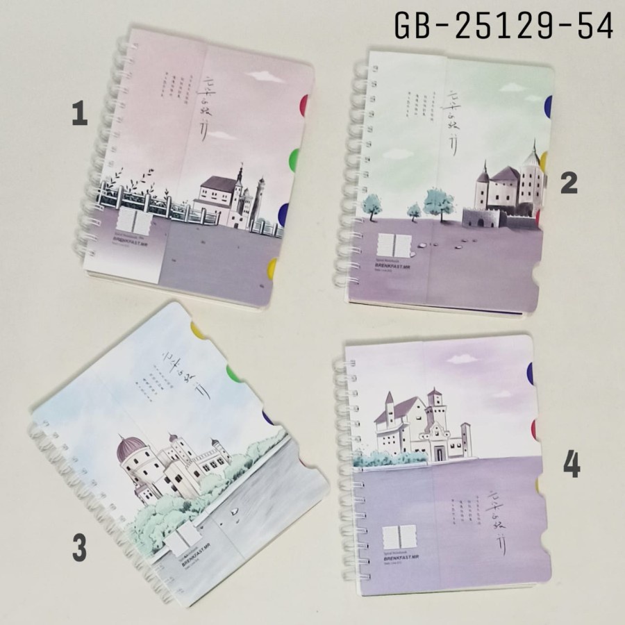 

Goodstore Notebook Spiral A5-110Lbr+Index Hard Cover/Buku Spiral/Ring Book