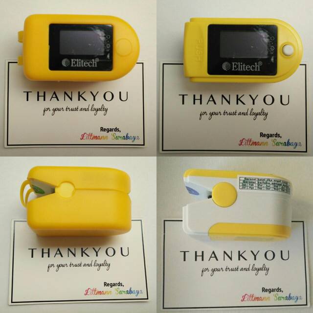 Oxymetri Fox 1 Elitech Kuning Yellow Oximetry Original Garansi Resmi